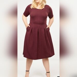 Lane Bryant fit to flare dress.